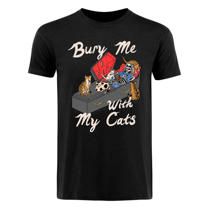 Hillary White Rabbit - Bury Me With My Cats - T-Shirt
