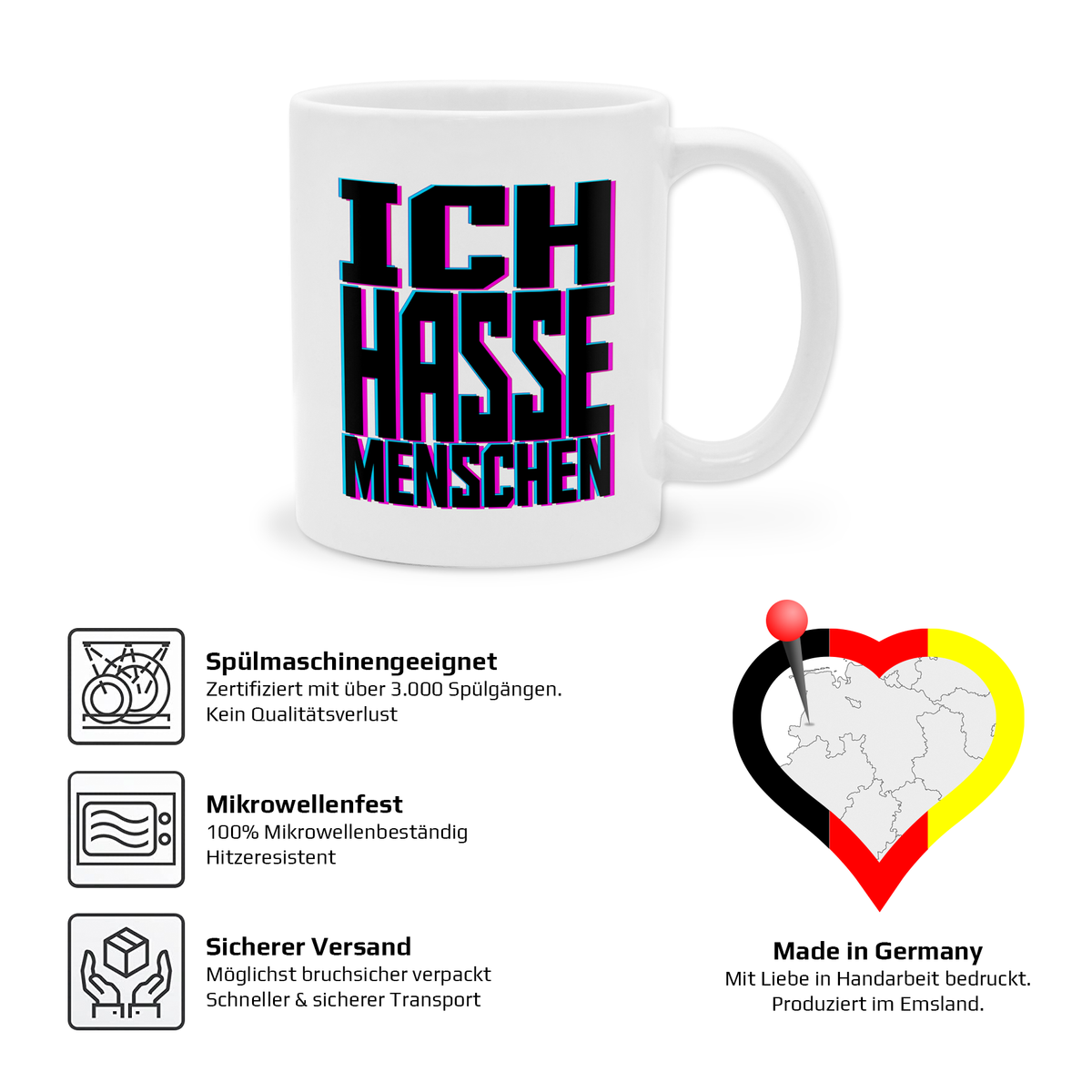 yvolve - I hate people - Mug