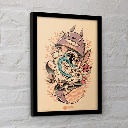 Ilustrata - The Girl and The Dragon - Framed Art Print