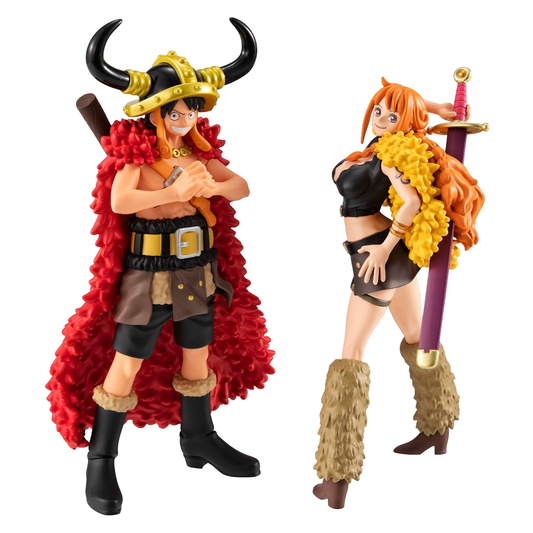 One Piece - WALLSTAR Monkey D. Ruffy & Nami Ver. Elbaph 11 cm (with gift) - Figuren 2er-Pack
