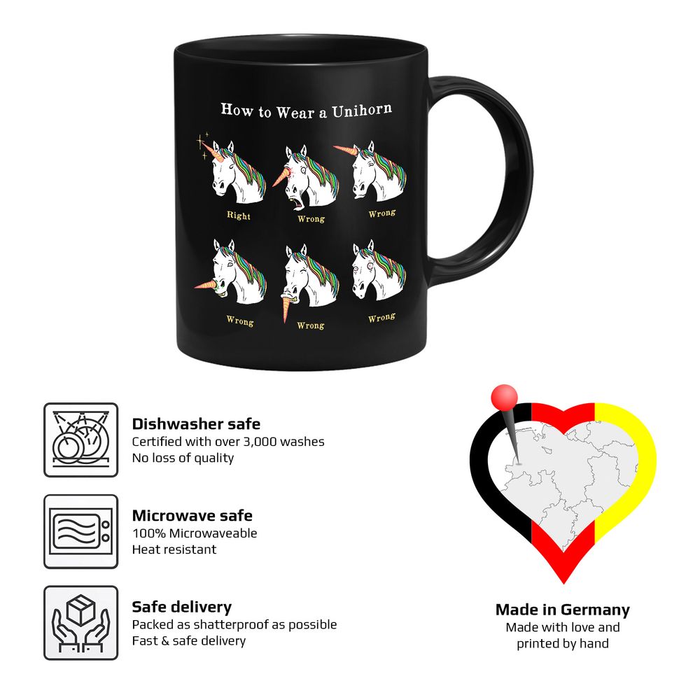 Hillary White Rabbit - How to Wear a Unihorn - Tasse | yvolve Shop