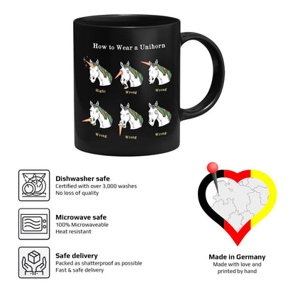 Hillary White Rabbit - How to Wear a Unihorn - Tasse | yvolve Shop