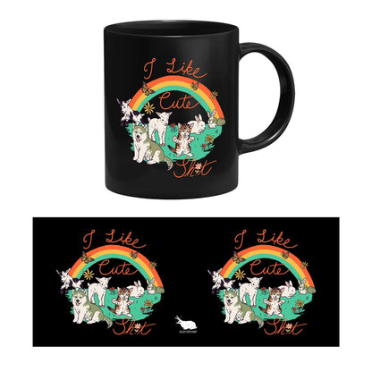 Hillary White Rabbit - I Like Cute Shit - Tasse | yvolve Shop