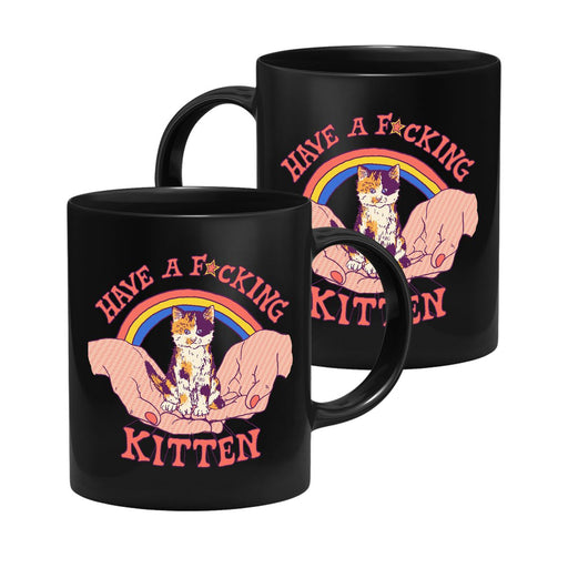 Hillary White Rabbit - Kitten - Tasse | yvolve Shop