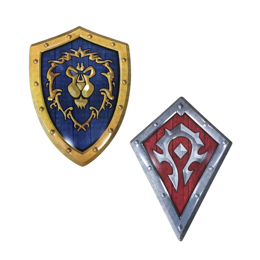 World of Warcraft - Horde & Allianz - Metallschild Bundle