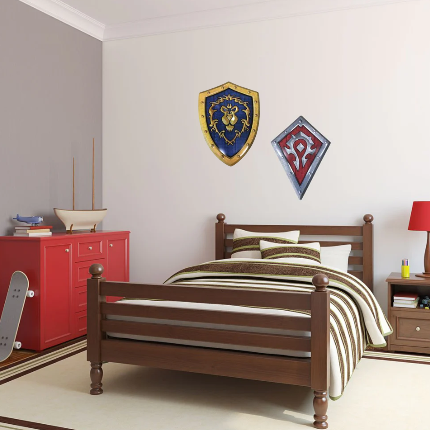 World of Warcraft - Horde & Allianz - Metallschild Bundle