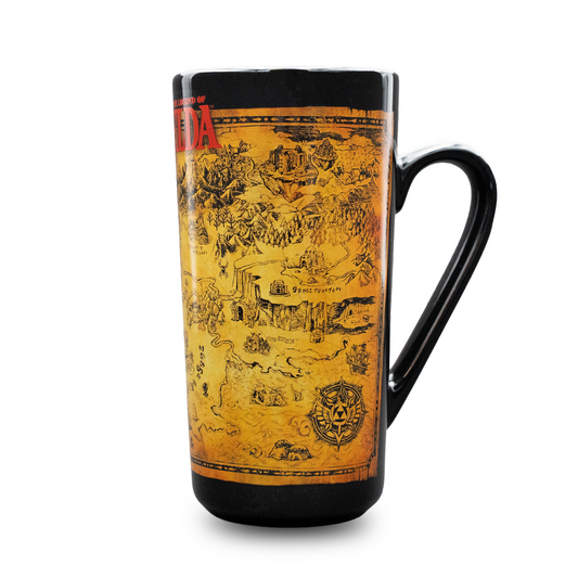 The Legend of Zelda - Black & Gold Map - Tasse