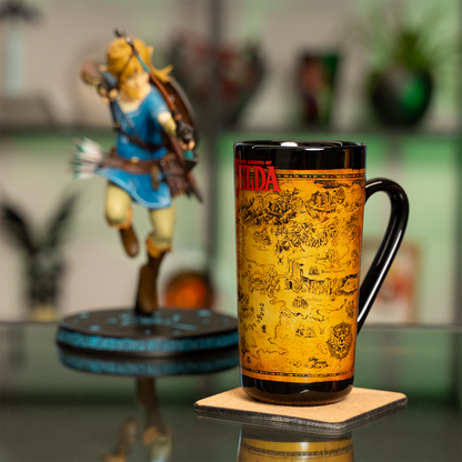 The Legend of Zelda - Black & Gold Map - Tasse