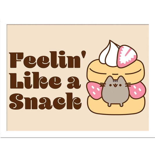 Pusheen - Feelin' Like A Snack - Framed Art Print