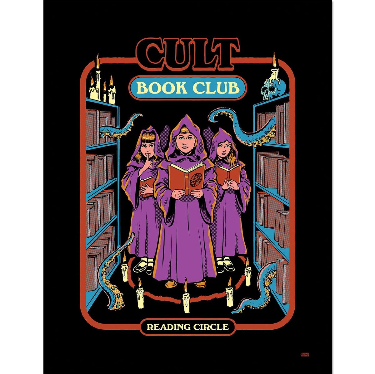 Steven Rhodes - Cult Book Club - Framed Art Print