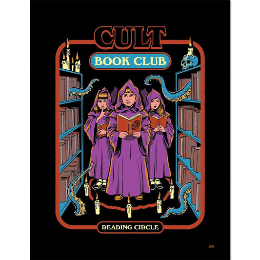 Steven Rhodes - Cult Book Club - Gerahmter Kunstdruck