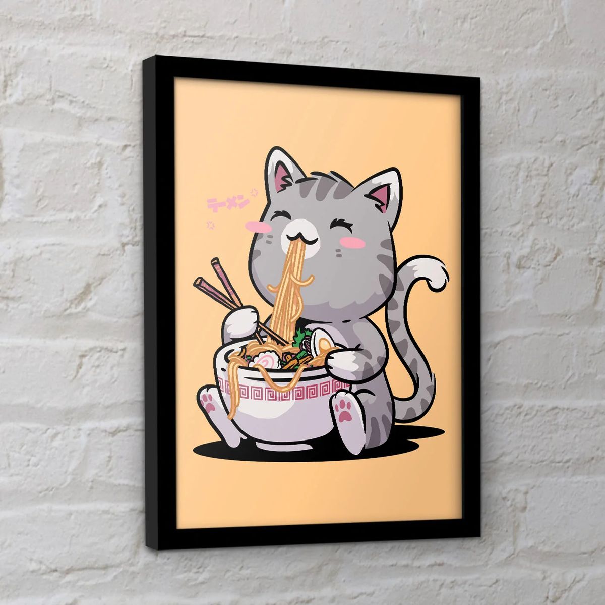 By Maria - Kawaii Neko Cat - Framed Art Print