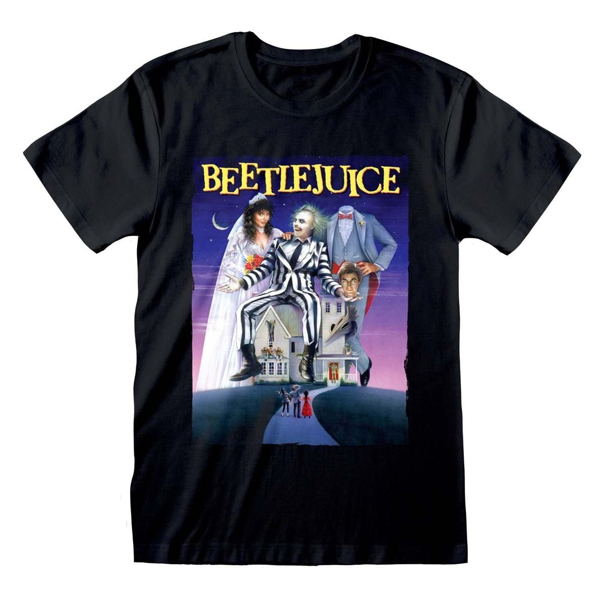 Beetlejuice - Poster Black Logo - T-Shirt