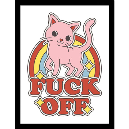 Fuck Off - Framed Art Print