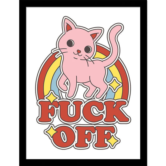 Fuck Off - Framed Art Print