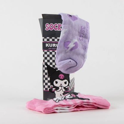 Hello Kitty - Sanrio Kuromi - 3er-Pack Socken