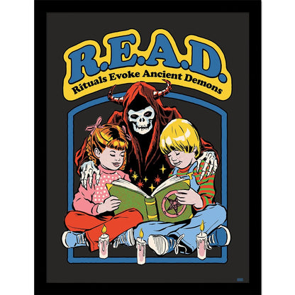 Steven Rhodes - READ - Framed Art Print