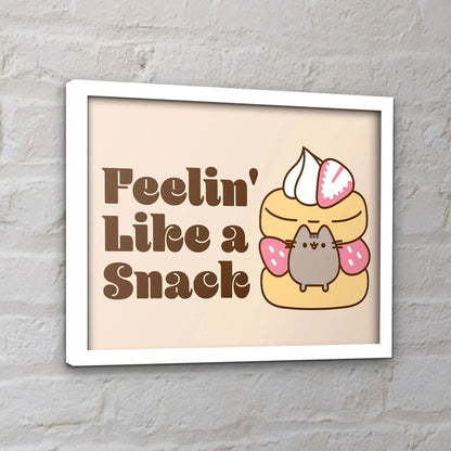 Pusheen - Feelin' Like A Snack - Gerahmter Kunstdruck