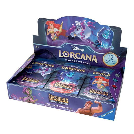 Disney Lorcana: Ursula Returns - Display with 24 Booster Packs (German)