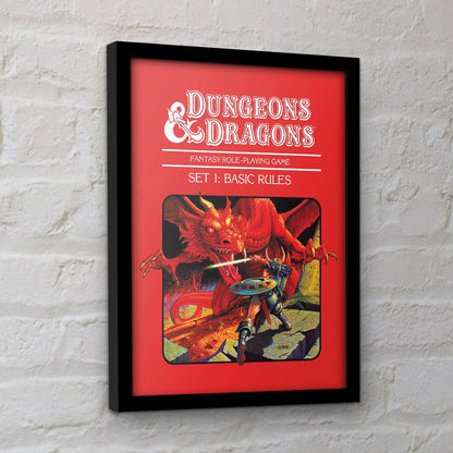 Dungeons & Dragons - Basic Rules - Gerahmter Kunstdruck