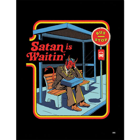 Steven Rhodes - Satan Is Waiting - Framed Art Print
