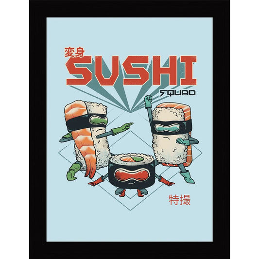 Vincent Trinidad - Sushi Squad - Framed Art Print