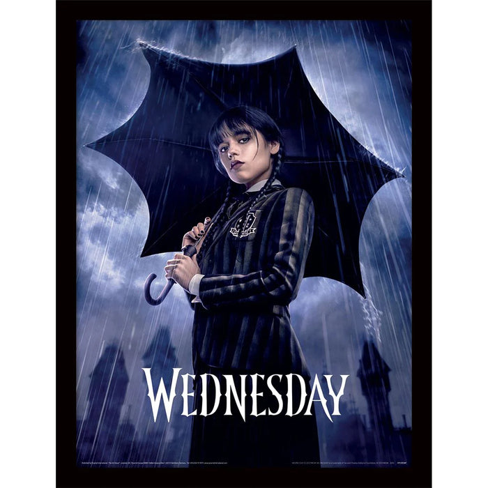Wednesday - Downpour - Gerahmter Kunstdruck