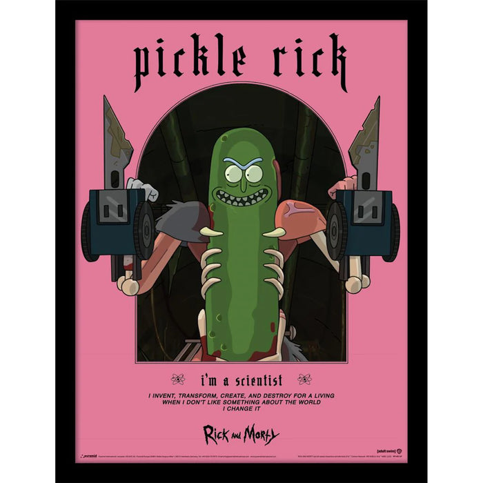 Rick and Morty - Classrickal Pickle Rick - Gerahmter Kunstdruck