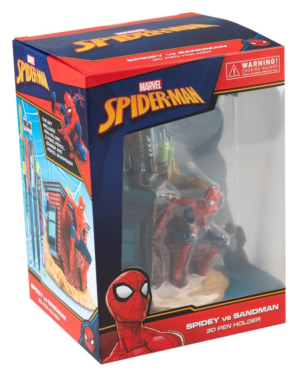 Marvel - Spider-Man - Stiftehalter mit Schreibwaren-Set