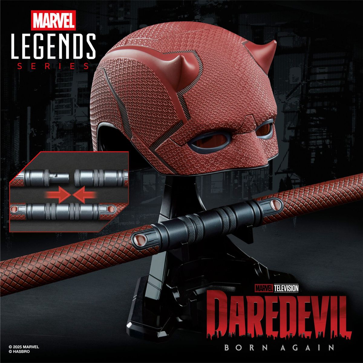 Daredevil: Born Again - Premium Roleplay Mask and Baton
