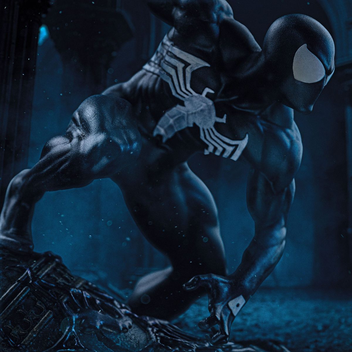 Marvel - BDS Art Scale Statue 1/10 Spider-Man Black Costume - Figur