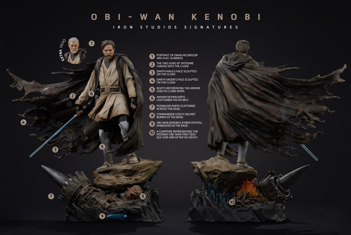 Star Wars - Art Scale Statue 1/10 Obi-Wan Signatures - Figur