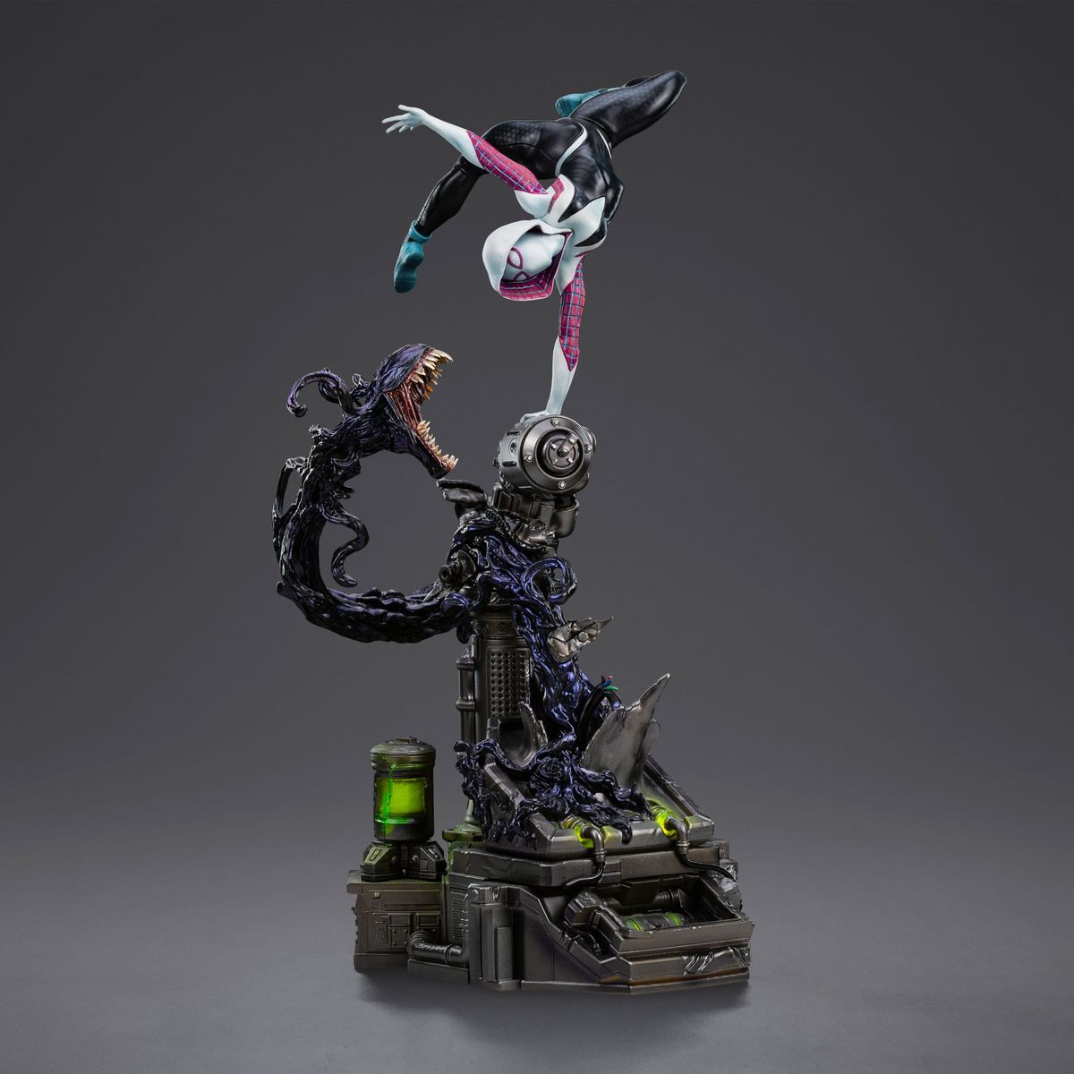 Marvel - Spider-Man vs Villains Art Scale Statue 1/10 Ghost Spider Diorama - Figur