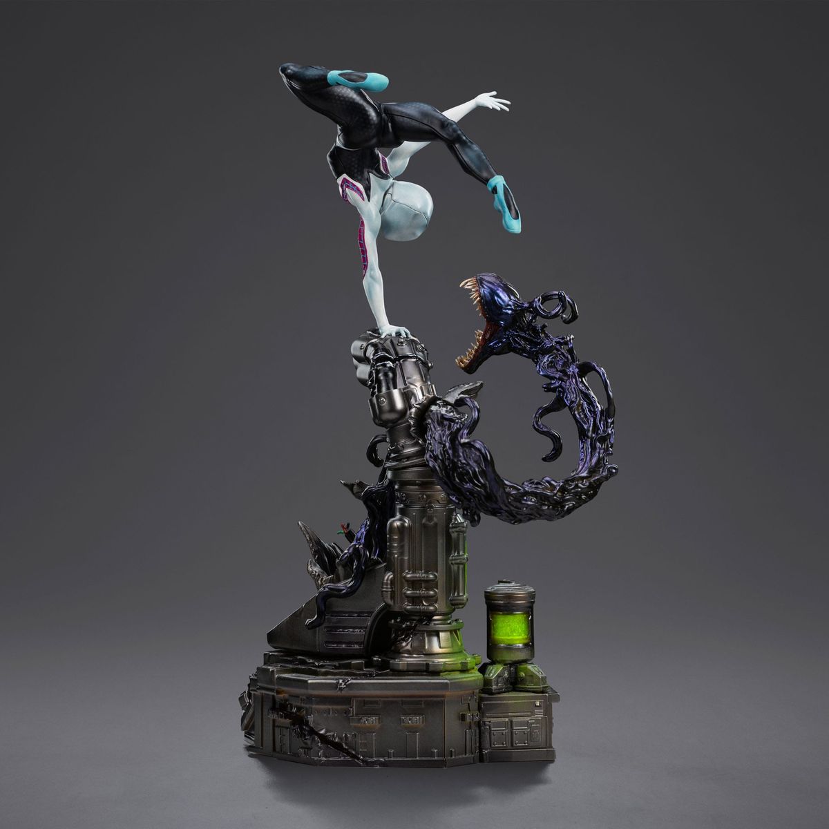 Marvel - Spider-Man vs Villains Art Scale Statue 1/10 Ghost Spider Diorama - Figur