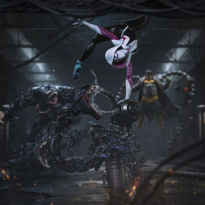 Marvel - Spider-Man vs Villains Art Scale Statue 1/10 Ghost Spider Diorama - Figur