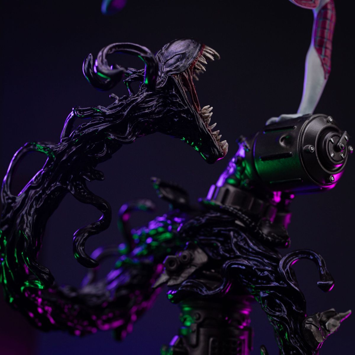 Marvel - Spider-Man vs Villains Art Scale Statue 1/10 Ghost Spider Diorama - Figur
