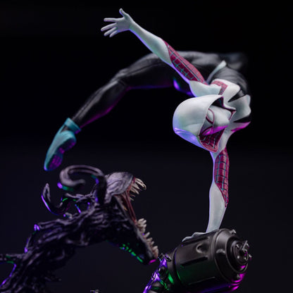 Marvel - Spider-Man vs Villains Art Scale Statue 1/10 Ghost Spider Diorama - Figur