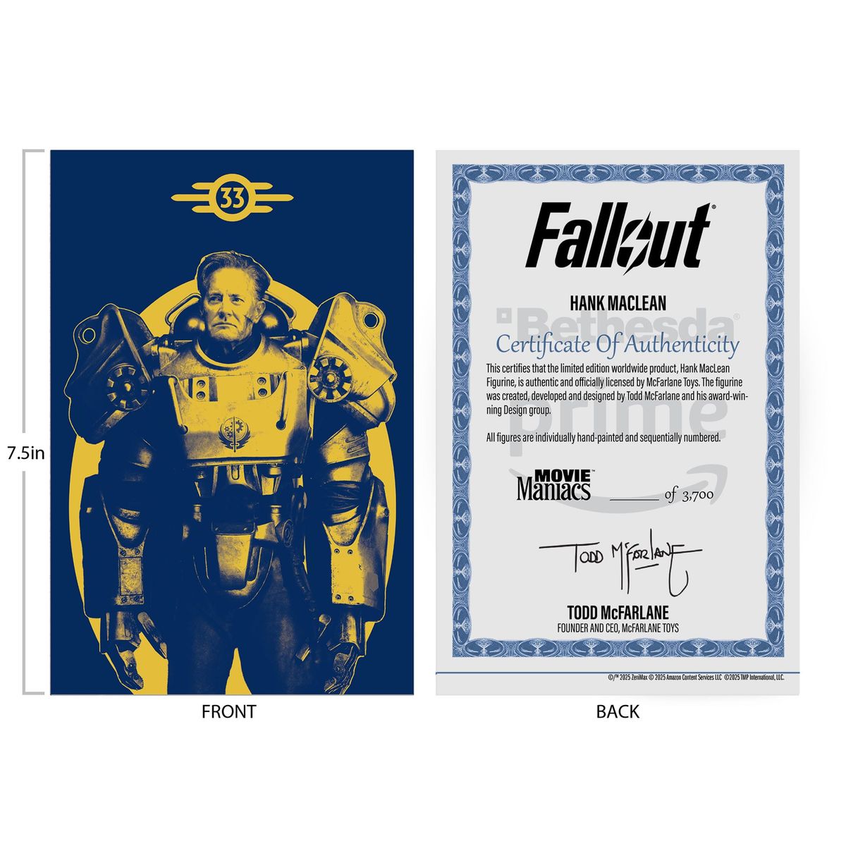 Fallout - Movie Maniacs Hank Maclean (Season 2) (Red Platinum Edition) - Figur