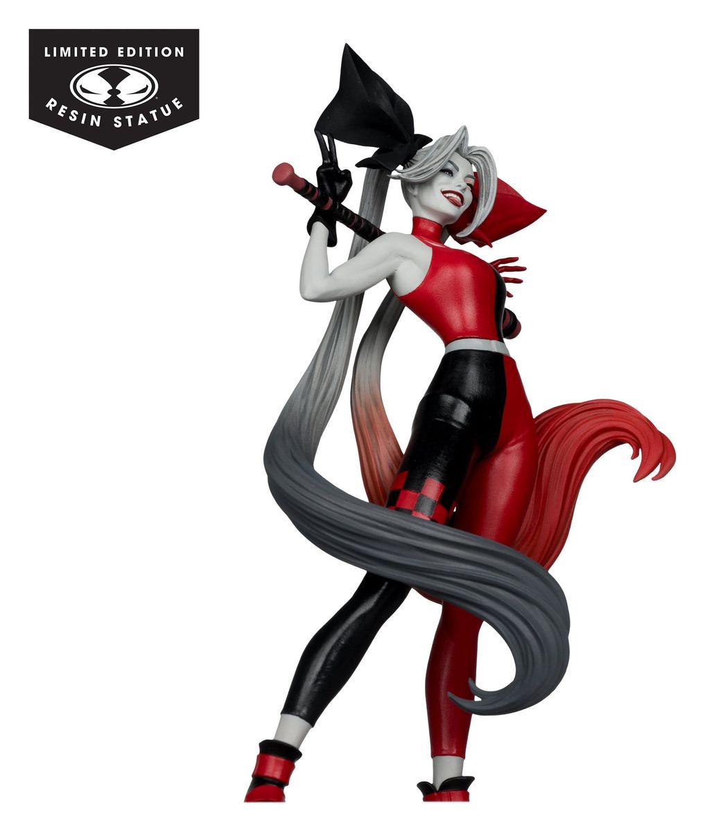 Batman - DC Direct Harley Quinn: Red, White & Black Statue 1/10 Harley Quinn by Alex Garner - Figur