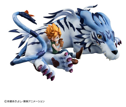 Digimon Adventures - G.E.M. Series PVC Figur Garurumon & Ishida Yamato 25 cm (Repeat) - Figur