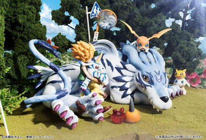 Digimon Adventures - G.E.M. Series PVC Figur Garurumon & Ishida Yamato 25 cm (Repeat) - Figur