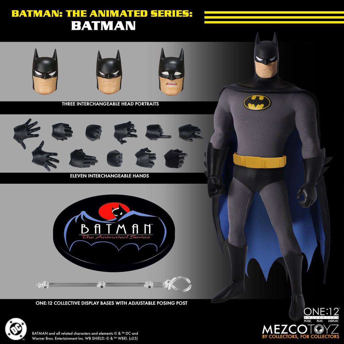 Batman - The Animated Series 1/12 Batman - Actionfigur