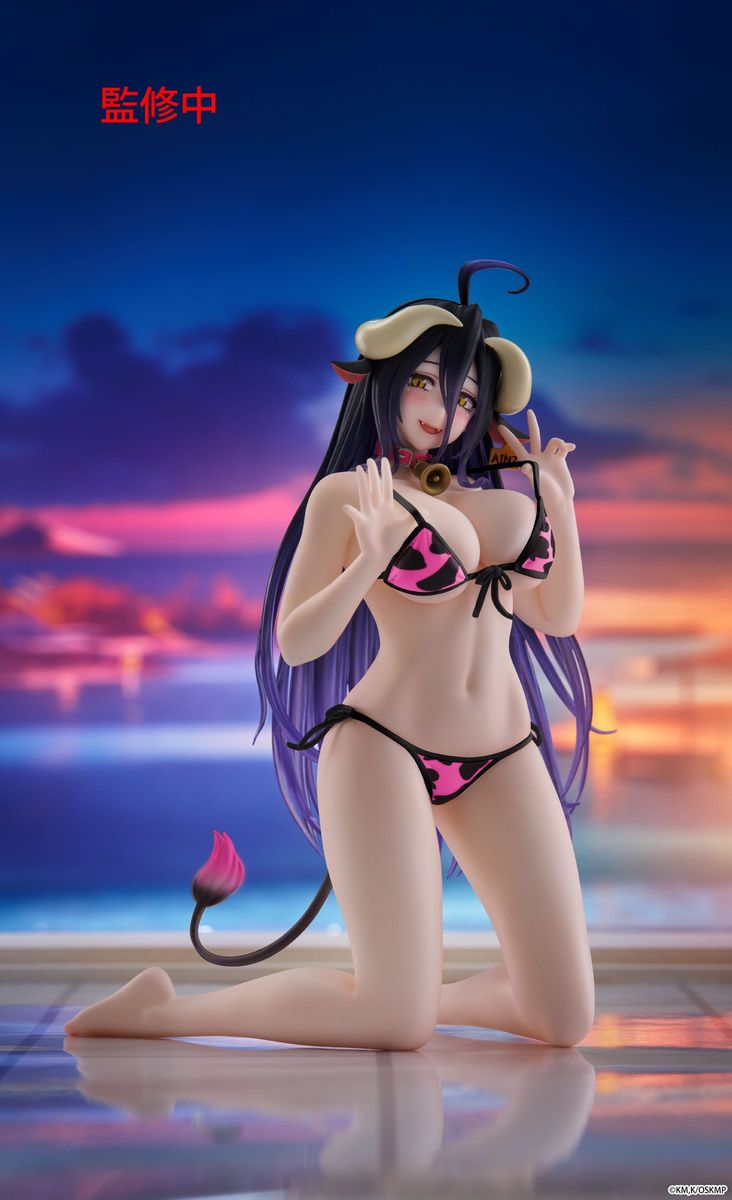 Overlord - Desktop Cute Figure Albedo Cow-Print Swimsuit Ver. Renewal - Figur
