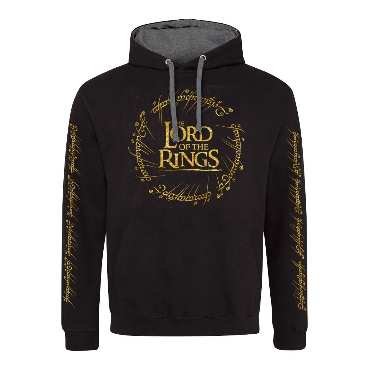 Herr der Ringe - Gold Foil Logo - Hoodie
