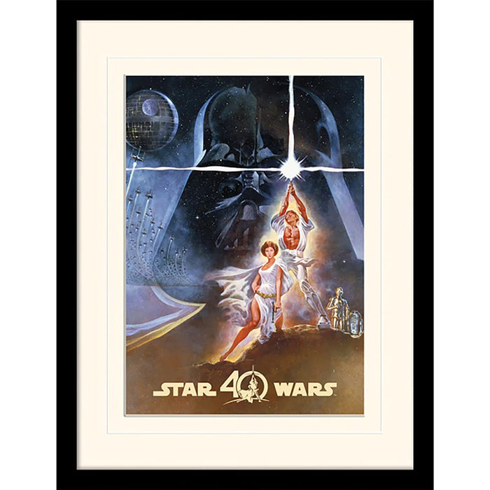 Star Wars - 40th Anniversary (New Hope Art) - Gerahmter Kunstdruck