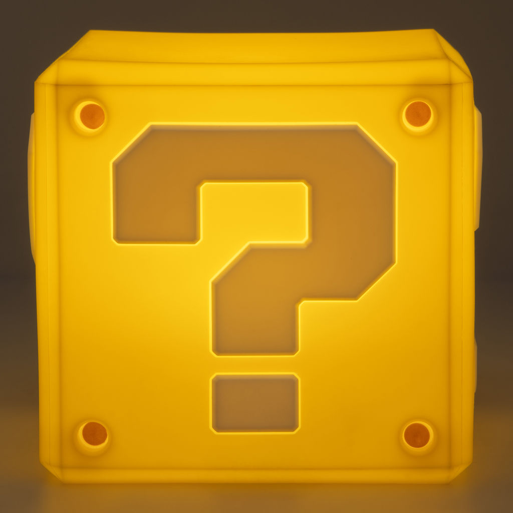 Super Mario - Fragzeichen - Leuchte mit Akku