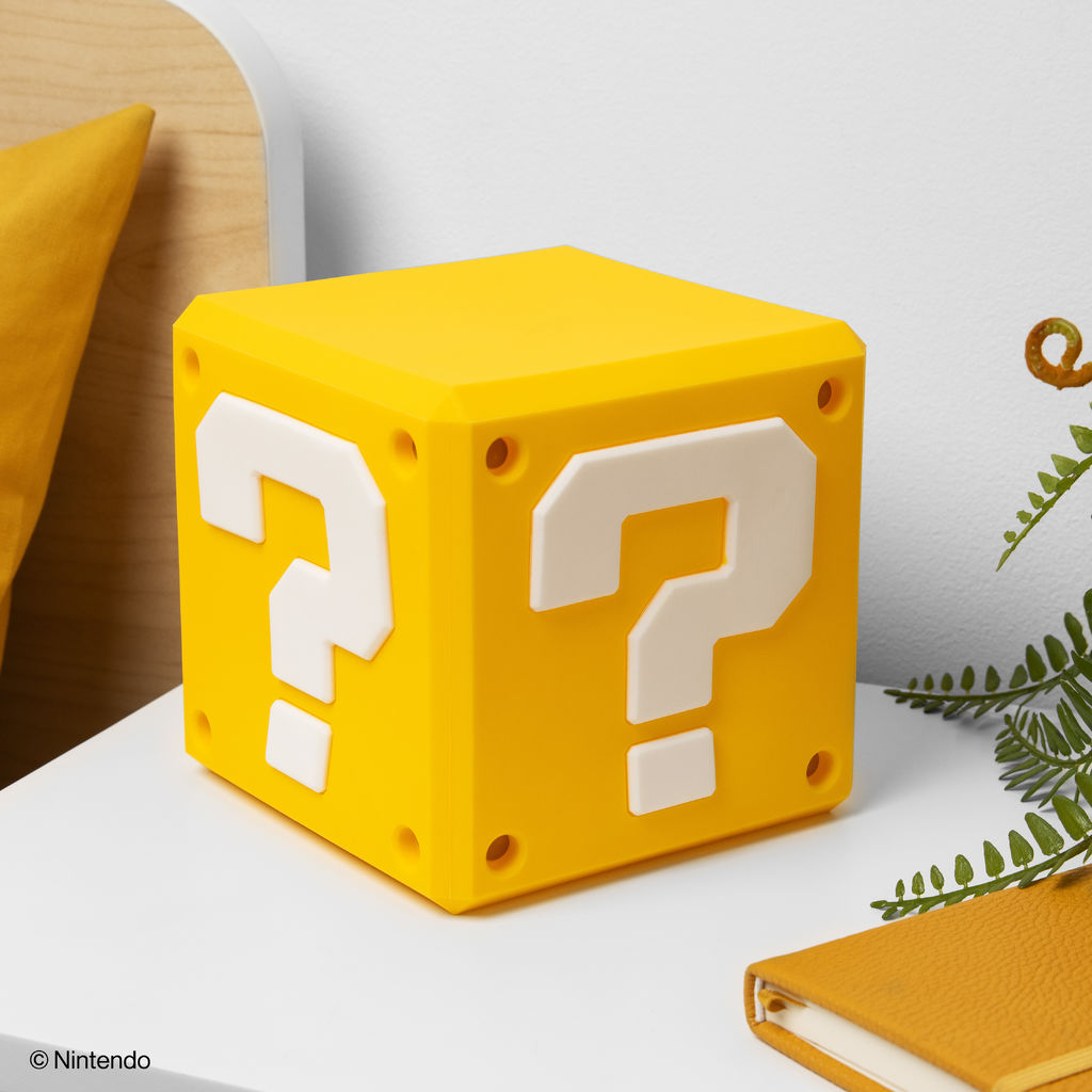 Super Mario - Fragzeichen - Leuchte mit Akku