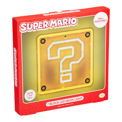 Super Mario - Fragezeichen Block - LED Neon Wandleuchte
