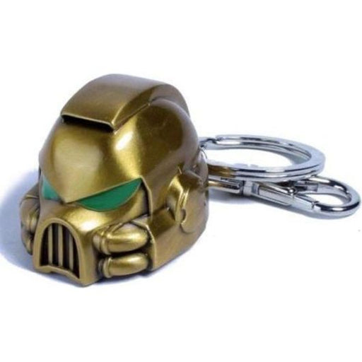 Warhammer 40.000 - Space Marine MKVII Helmet Gold - Schlüsselanhänger | yvolve Shop