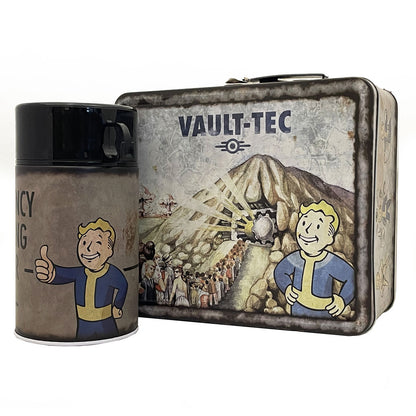 Fallout - Weathered Vault-Tec - Lunchbox & Flasche